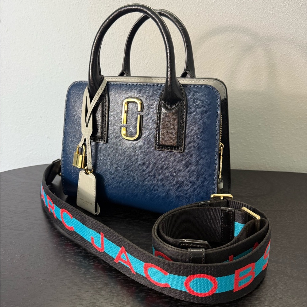 Little Big Shot Leather Tote Bag Crossbody